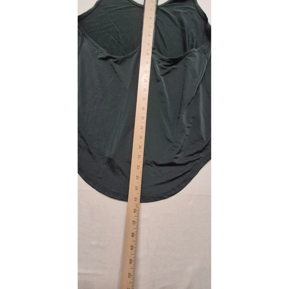 Nike women's green exercise racing back top 